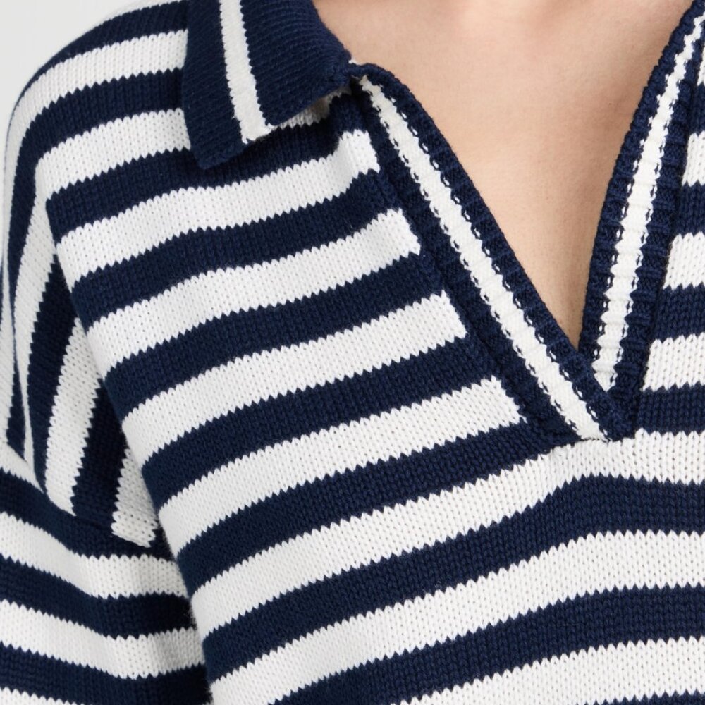 525 Stripe Polo Mini Dress
